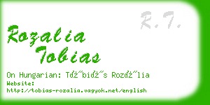 rozalia tobias business card
