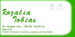 rozalia tobias business card